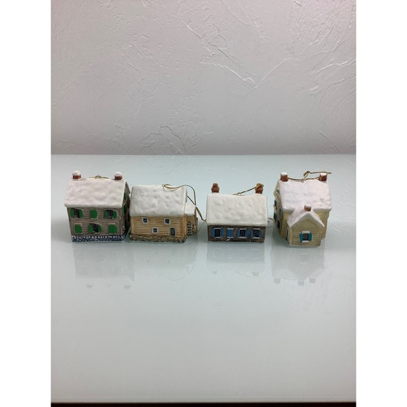 VTG Reed & Barton Yarmouth Maine Villages Cottages houses ornaments lot EUC - Picture 4 of 12